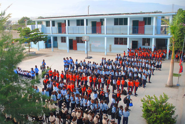 Saint Jean Baptist de La Salle School in Port au Prince Haiti